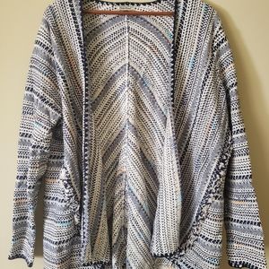 Lucky Brand Woven Cardigan